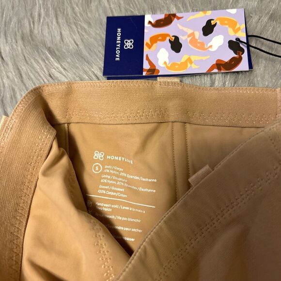 HoneyLove SuperPower Short All Over Sculpt Women's‎ Size Small Sand Shapewear - Picture 5 of 6